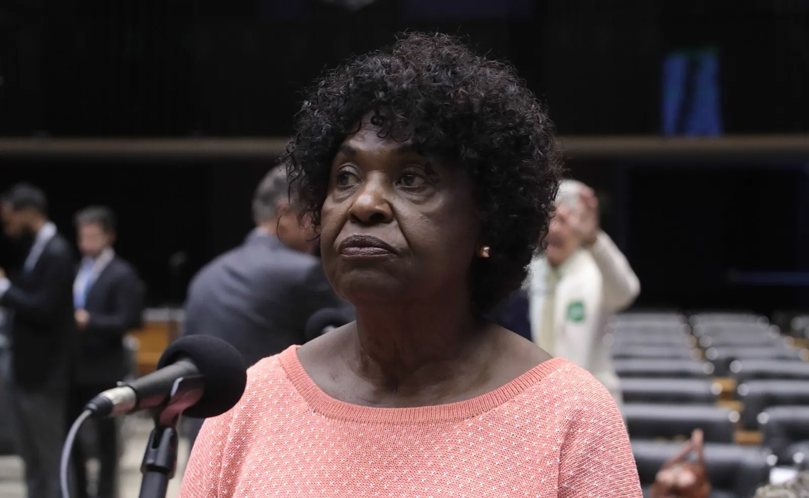 Deputada Benedita da Silva no plenário da Câmara dos Deputados
