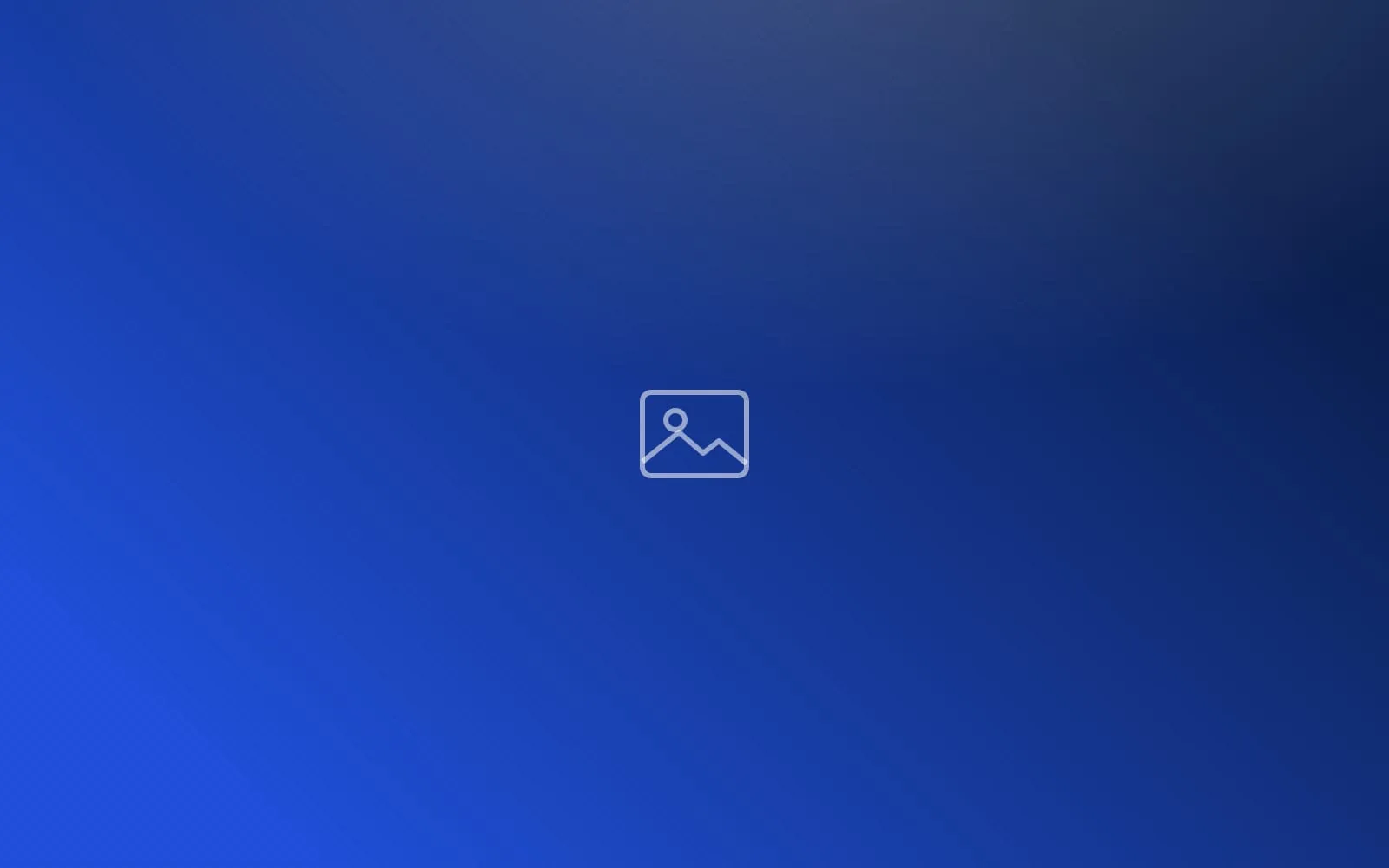 Ilustração provisória abstrata em degradê de azul-marinho e azul, com textura de retícula
